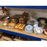 Quantity of ceramics, including a continental fish-decorated service, Kensington Price cottage ware,
