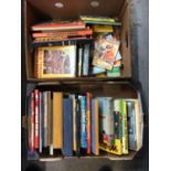 Two boxes of books - children's annuals and similar
