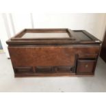 Antique Japanese elm display cabinet