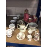 Quantity of china, including a Royal Worcester pink ground tea set, a Paragon tea set, etc