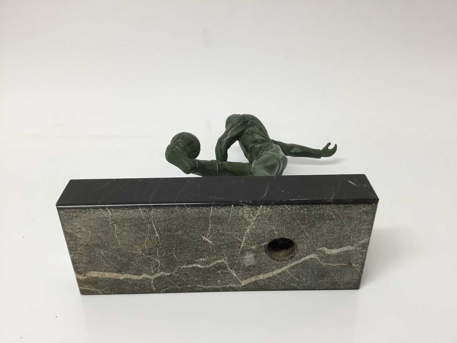 Spelter Footballer figure - Image 3 of 3