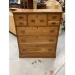 Late 19th century ash century chest of drawers