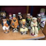 Wood & Sons Charles Dickens Toby jug figures (9)