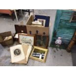 Quantity of pictures, prints and ephemera, including a large number of mostly 19th century unframed