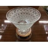 St George's Hill Golf Club presentation cut glass lead Crystal bowl on plinth