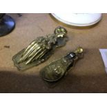 Two Merry Phipson brass letter clips