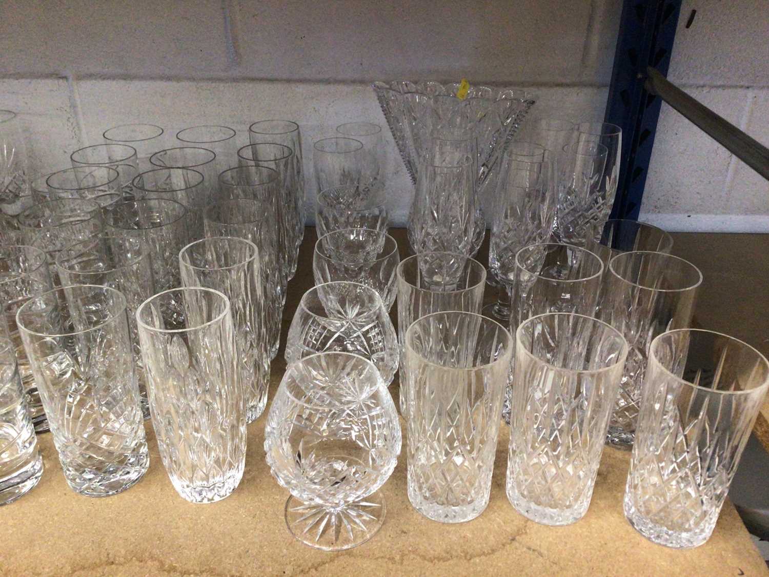 Good collection of cut glass and other glassware including Waterford, Doulton, etc - Image 5 of 5