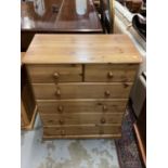 Pine chest of drawers