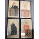 Collection of Vanity Fair Spy prints of Judges, plus two others similar pictures