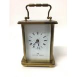 Matthew Norman brass cased carriage clock