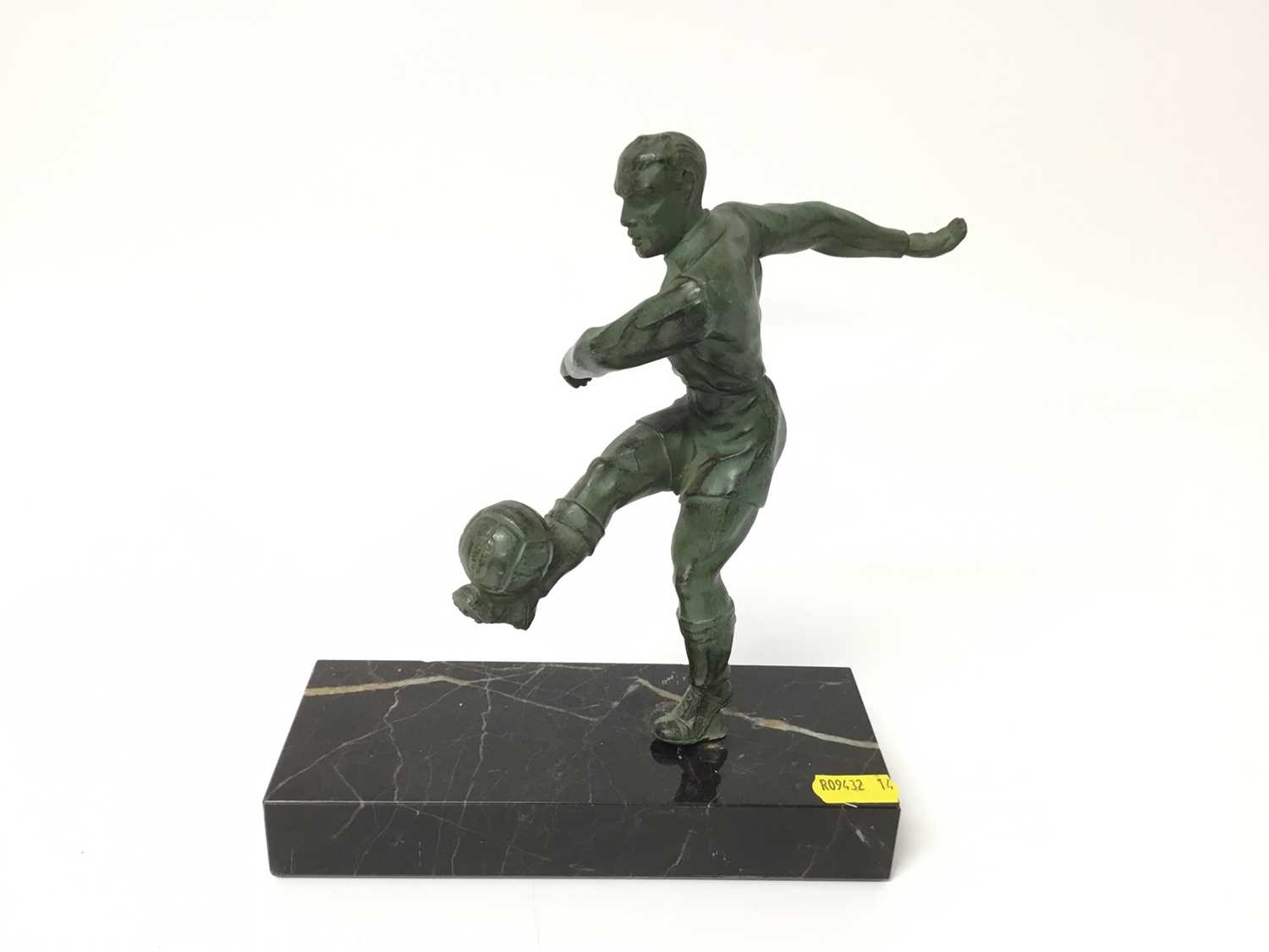 Spelter Footballer figure