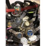 Collection various wristwatches