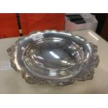 Silver pedestal dish by Mappin & Webb