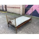 Victorian brass single bed