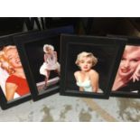 4 x Marilyn Monroe tile pictures.