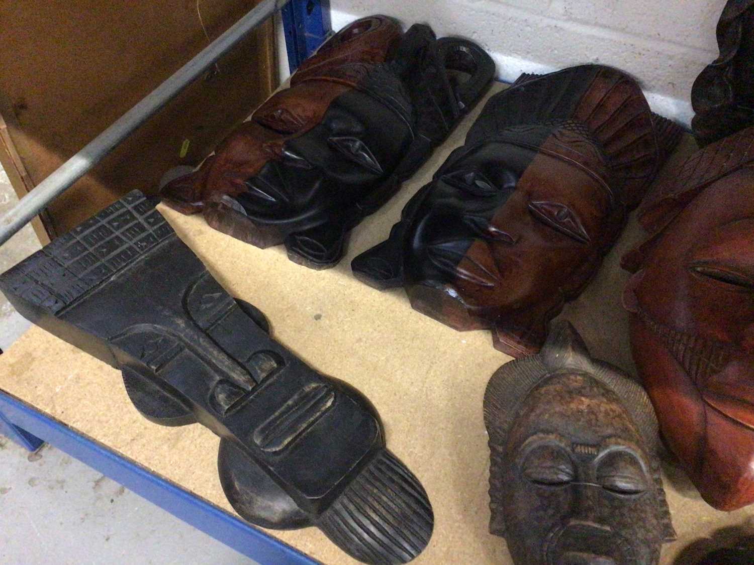 Assorted masks to include leather and tribal - Image 2 of 5