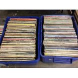 Quantity of LP records and singles (5 boxes)