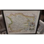 Map of Essex in glazed frame and other pictures