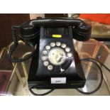 1950s black Bakelite telephone Model 332L