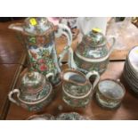 Cantonese Famille Rose teaset