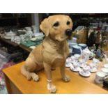 Nigel the Golden Labrador- large freestanding resin garden ornament