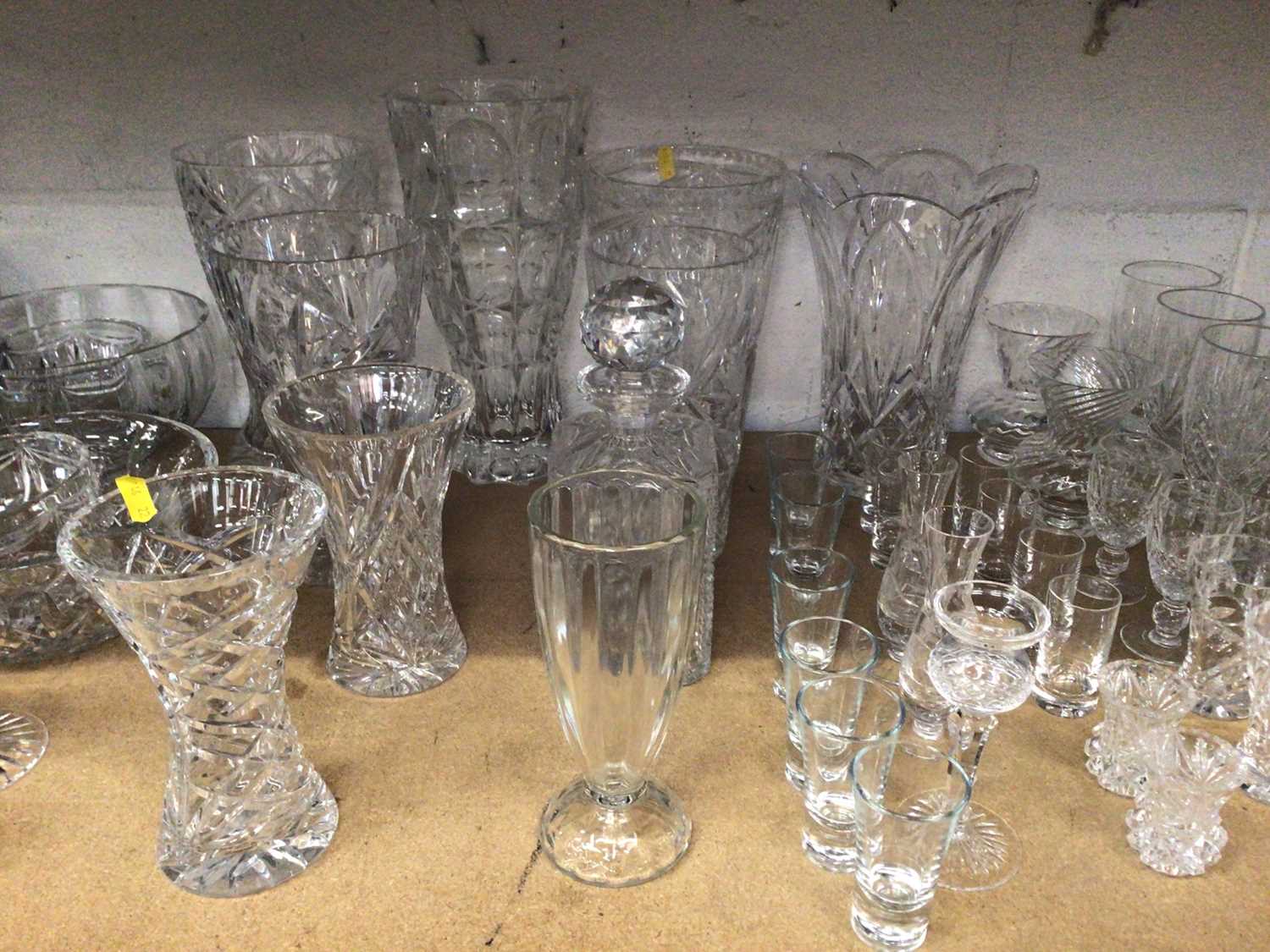 Good collection of cut glass and other glassware including Waterford, Doulton, etc - Image 3 of 5