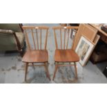Two Ercol side chairs