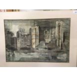 After John Piper print of a castle and sundry pictures