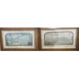 Pair of Victorian prints of the Great Exhibition, in glazed maple frames, together with another of V