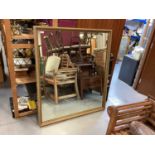 Large gilt framed wall mirror, 133cm x 114cm