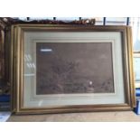 Three various framed 19th century pencil sketches