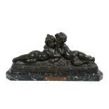 Raphael Charles Peyre (1872-1949): Bronze sculpture 'Confidence'