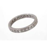 Diamond full band eternity ring in 18ct white gold setting
