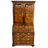 Fine early 18th century walnut bureau cabinet