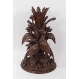 Late 19th / early 20th century Black Forest carved lamp base