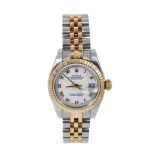 Ladies Rolex Oyster Perpetual DateJust gold and stainless steel wristwatch on bi-metal Jubilee brace
