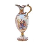 Rare 19th century Vienna enamel miniature urn