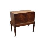 Regency mahogany teapoy