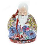 Chinese Republic porcelain figure of a buddha