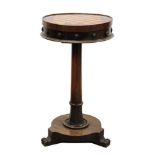 William IV chess top mahogany side table