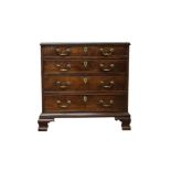 Early George III mahogany chest of drawers