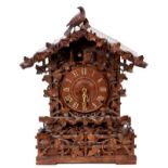 Large late 19th century Black Forest cuckoo clock retailed by Camerer Kuss & Co.