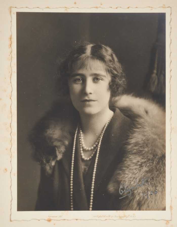 H.R.H. Elizabeth Duchess of York (later H.M.Queen Elizabeth The Queen Mother) fine 1929s signed port