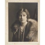 H.R.H. Elizabeth Duchess of York (later H.M.Queen Elizabeth The Queen Mother) fine 1929s signed port