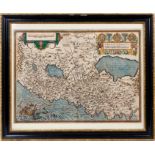 Abraham Ortelius - Terra Sancta, early 17th century hand coloured engraving