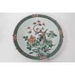 Large Chinese famille verte dish