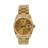 Rolex gold Oyster Perpetual Day-Date gentlemen's wristwatch