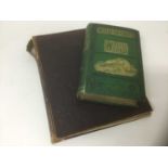 Hunting book and Victorian scrap book