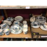 Large group of Masons fruit basket pattern tea and dinner wares