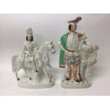 Two Victorian Staffordshire pottery figures